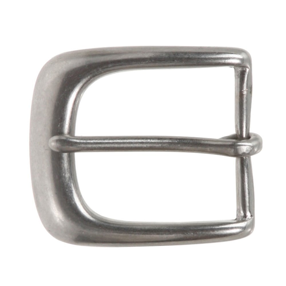 1047 1 3/8" 34 mm Single Prong Solid Brass Horseshoe Belt Buckle, Antique